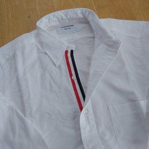 New Thom Browne White Oxford Cloth Button Down Size TB1